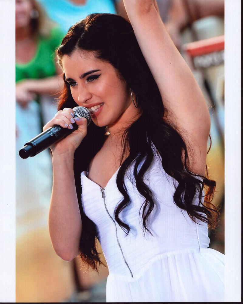 Lauren Jauregui Live Performance Photo Print - Singing in White