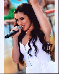 Lauren Jauregui Live Performance Photo Print - Singing in White