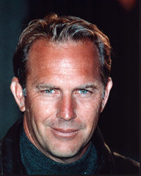 Kevin Costner Closeup in Leather Jacket Photo Print