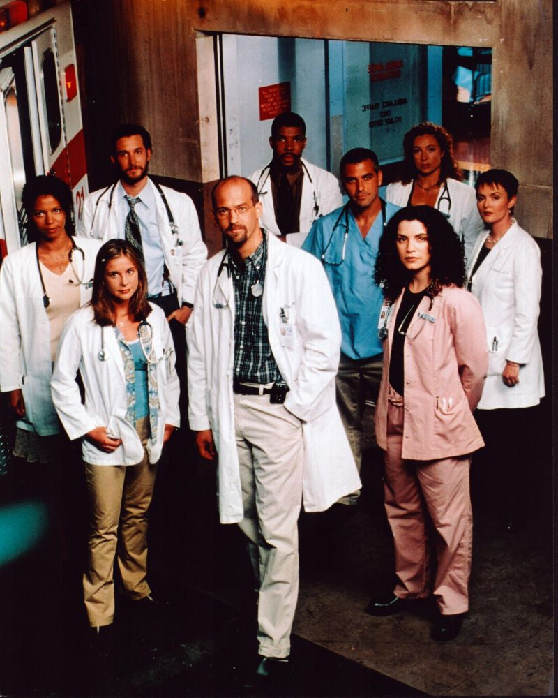 E.R. Cast Outside Next To Ambulance Photo Print