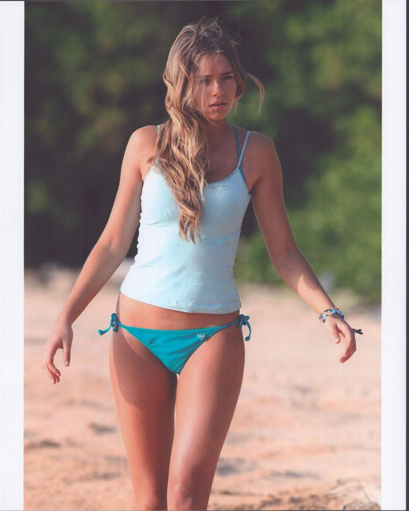 Indiana Evans Beach Photo Print in Bikini and Tank Top
