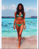 Sara Sampaio Beach Photo Print in Green Butterfly Bikini