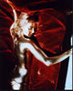 Shirley Eaton Goldfinger Photo Print - Laying on Red Blanket