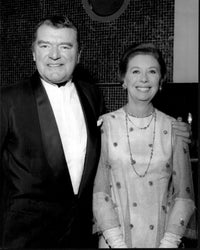 Jack Hawkins and Doreen Hawkins black and white photo print