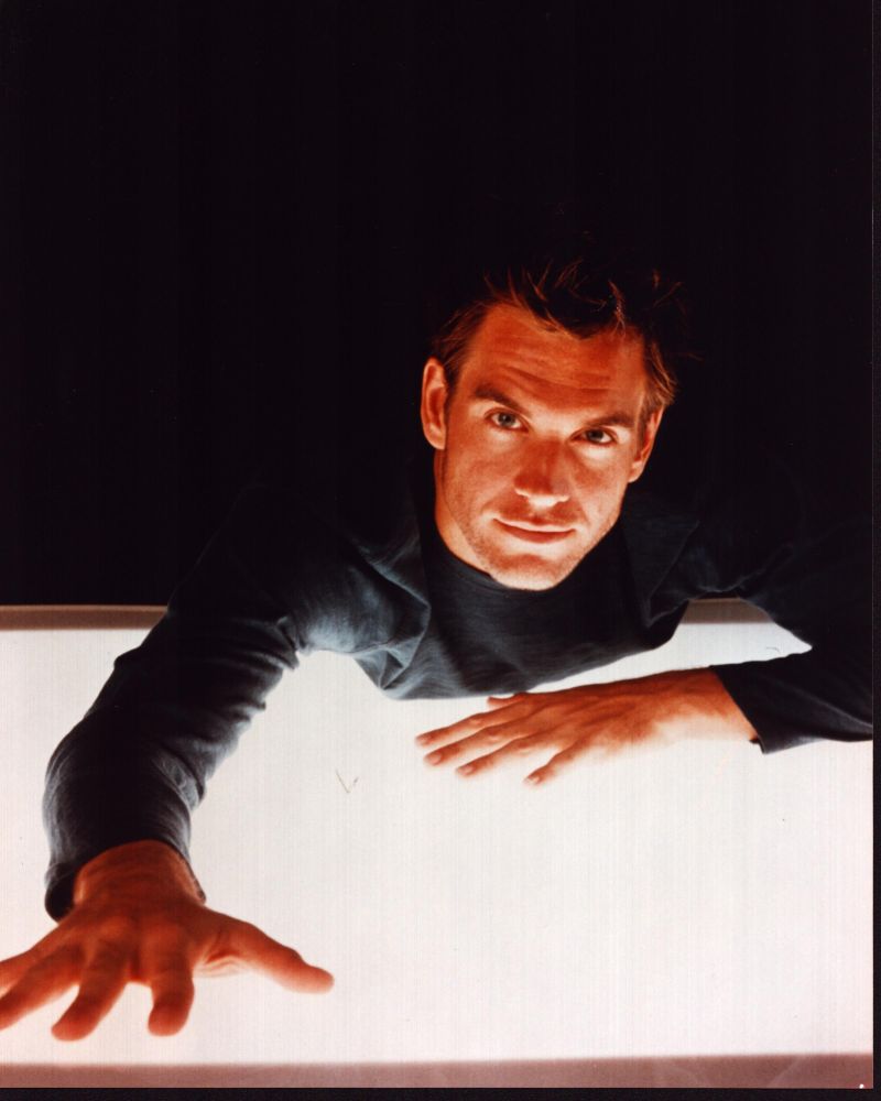 Michael Weatherly photo print on light table, perfect for fans