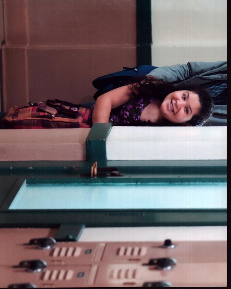 Raini Rodriguez Looking Around Corner - Prom Photo Print