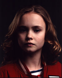 Johnny Sequoyah headshot photo print in red jacket