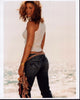 Jessica Biel Beach Photo Print - Casual Elegance Captured