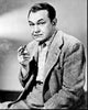 Edward G. Robinson Black and White Photo Print in Suit with Cigar
