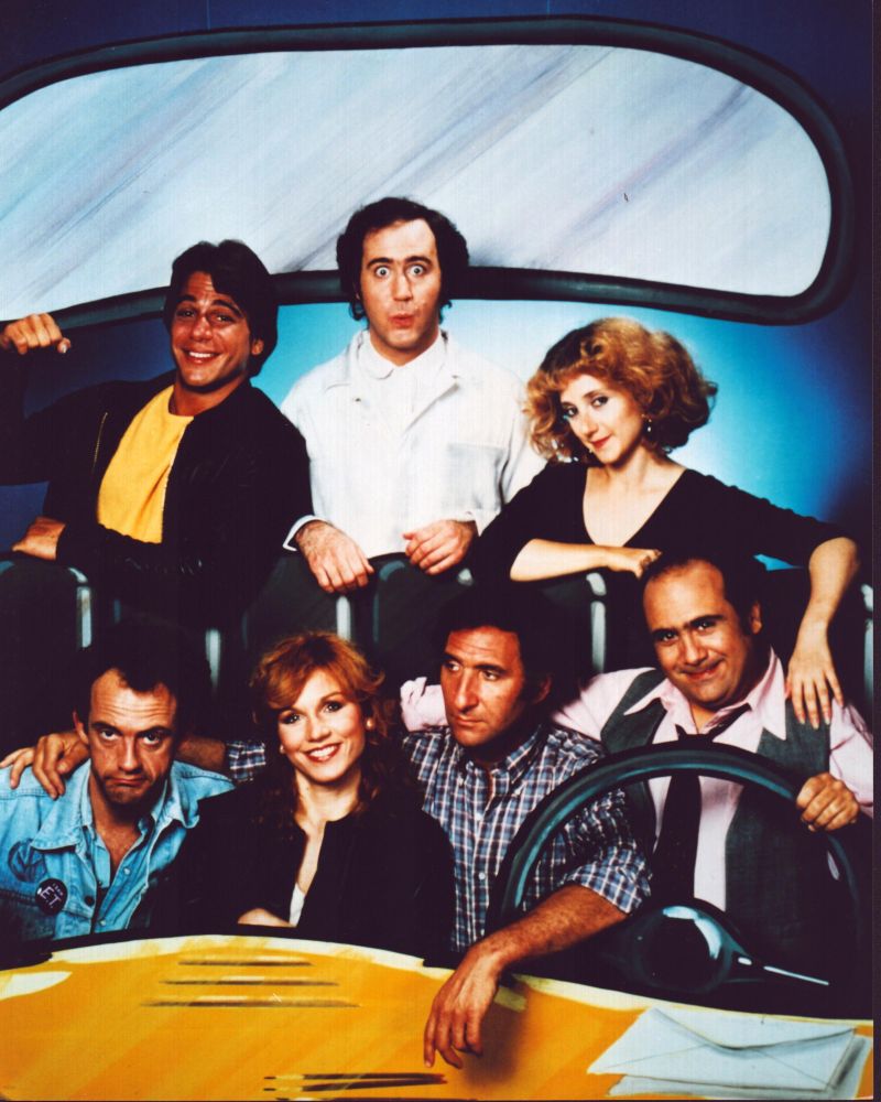 Cast of Taxi Photo Print featuring iconic movie moments.