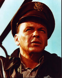 Close up photo print of Frank Sinatra in uniform from Von Ryan's Express.