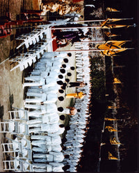 Crowd Around Fight in Enter the Dragon Photo Print capturing a classic martial arts scene.