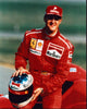 Michael Schumacher Photo Print in Red Marlboro Racing Uniform