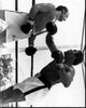 Muhammad Ali hitting Joe Bugner black and white photo print.