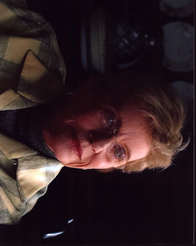 Patty Duke in a plaid jacket photo print
