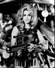Jane Fonda holding a gun in Barbarella black and white photo print.