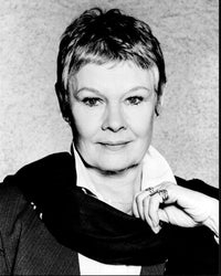 Judi Dench Black and White Photo Print with Scarf