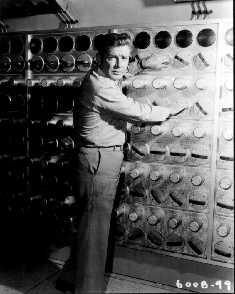 Richard Basehart black and white photo print from Voyage to the Bottom of the Sea