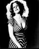 Bette Midler Striped Dress Black and White Photo Print