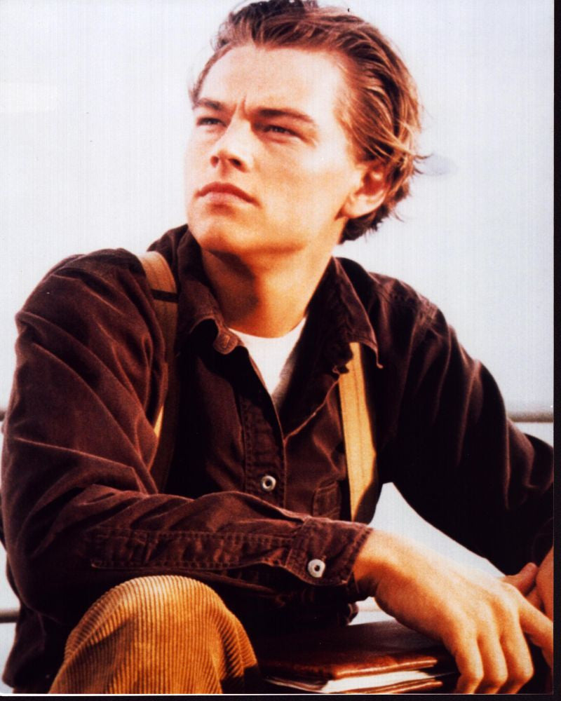 Leonardo DiCaprio Titanic Photo Print in Brown Shirt & Suspenders
