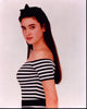 Jennifer Connelly in Black and White Striped Top Photo Print
