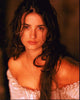 Penélope Cruz in off-shoulder white ruffle top photo print