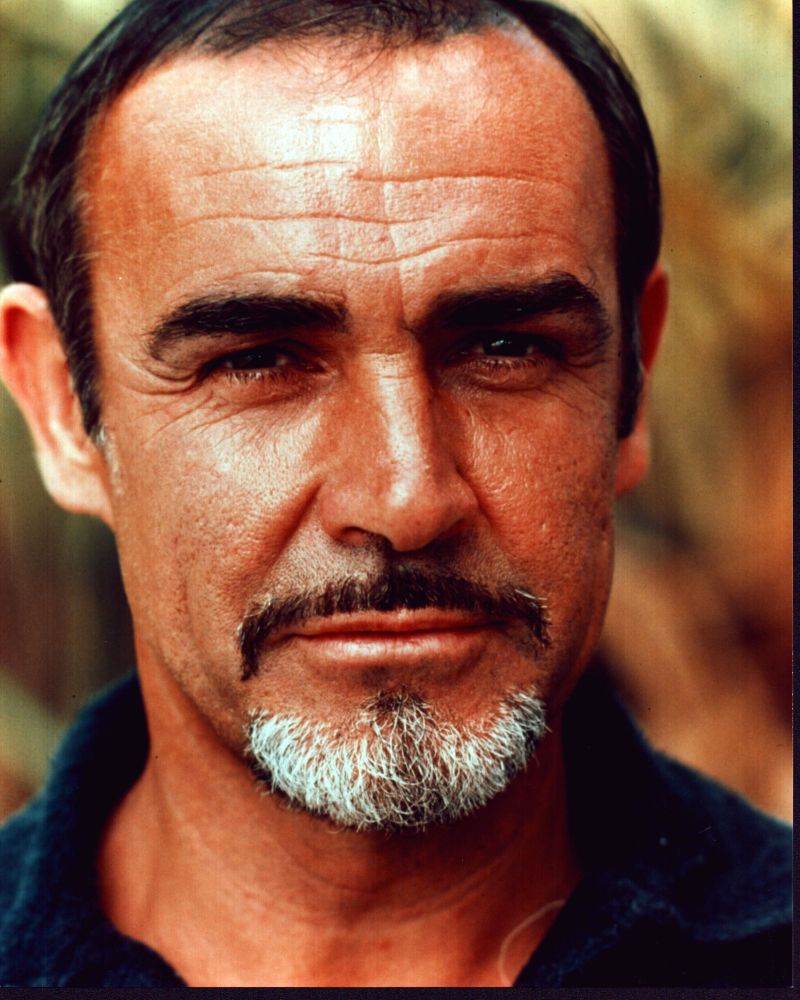 Sean Connery Closeup Photo Print capturing the iconic actor's charisma.