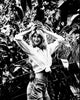 Laura Dern Black and White Photo Print with Toy Dinosaur