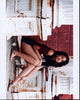 Jasmine V posed in stylish shorts and off-shoulder top photo print.