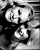 Diane Ladd and Laura Dern closeup black and white photo print