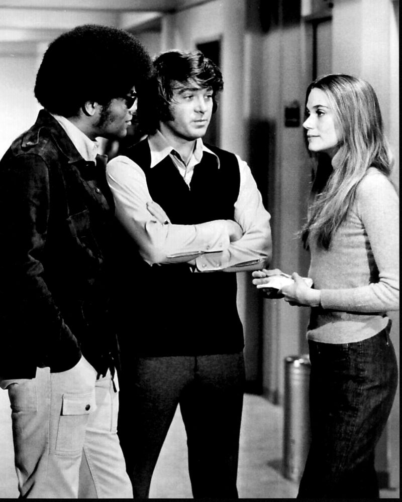 Mod Squad black and white photo print of Clarence Williams III, Michael Cole, and Peggy Lipton.