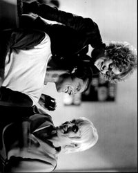 Black and white photo print of Sally Struthers, Jack Nicholson, and Marlena Macguire in Five Easy Pieces.