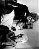 Black and white photo print of Sally Struthers, Jack Nicholson, and Marlena Macguire in Five Easy Pieces.