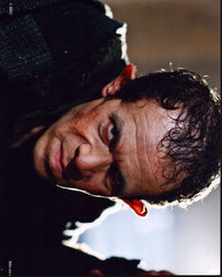 Adam Godley close-up photo print from Merlin, showcasing intricate details.