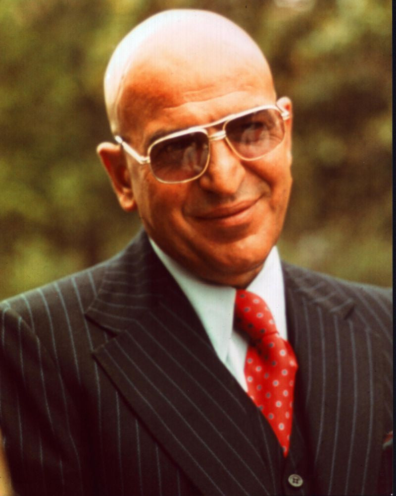 Telly Savalas Kojak Photo Print in Striped Suit and Sunglasses