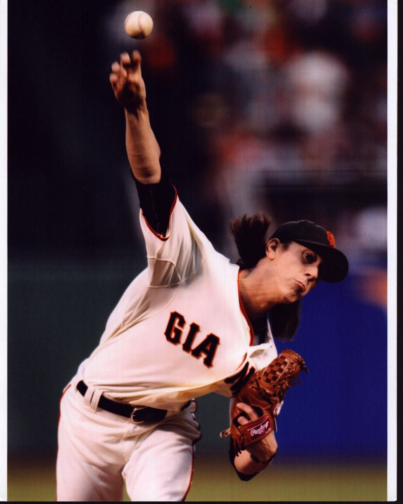 Tim Lincecum Pitching Action Shot Photo Print