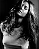 Jennifer Aniston Eyes Closed Black and White Photo Print