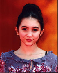 Rowan Blanchard in Gray and Floral Top Photo Print