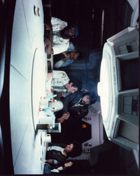 Group At Table In Alien Photo Print showcasing extraterrestrial theme