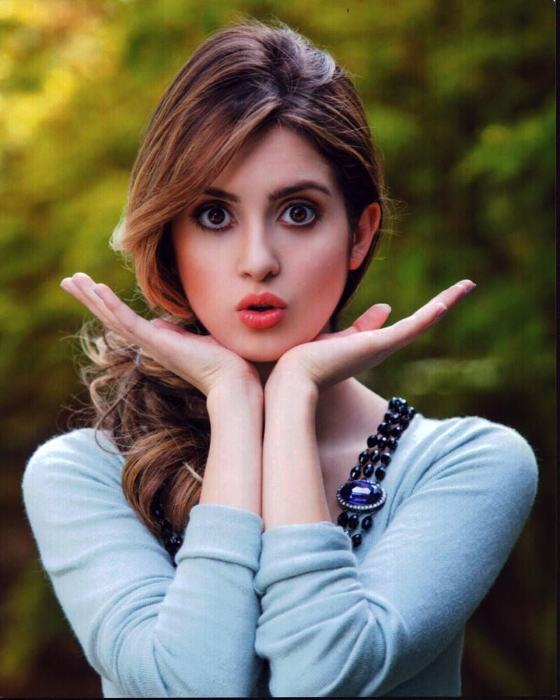 Laura Marano With Head In Hands Photo Print