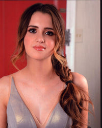 Laura Marano photo print in silver dress, beautiful and captivating.