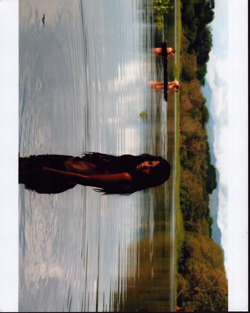 Genesis Rodriguez Standing in Pond Photo Print