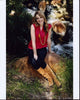 Bridgit Mendler Sitting on Rock Next to River Photo Print