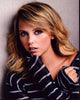 Riley Voelkel in black and white striped sweater photo print