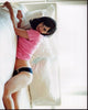 Krysten Ritter Photo Print - Laying on Bed in Pink Shirt