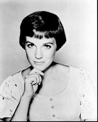 Julie Andrews Black and White Headshot Photo Print - The Sound Of Music