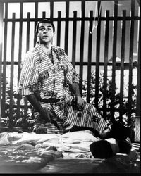 Sean Connery wearing a kimono in You Only Live Twice black and white photo print.