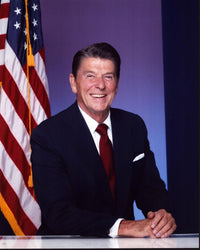 Ronald Reagan Presidential Portrait Photo Print