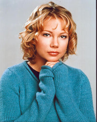 Michelle Williams headshot photo print in blue sweater