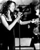 Mariah Carey Black and White Photo Print - Singing On Stage